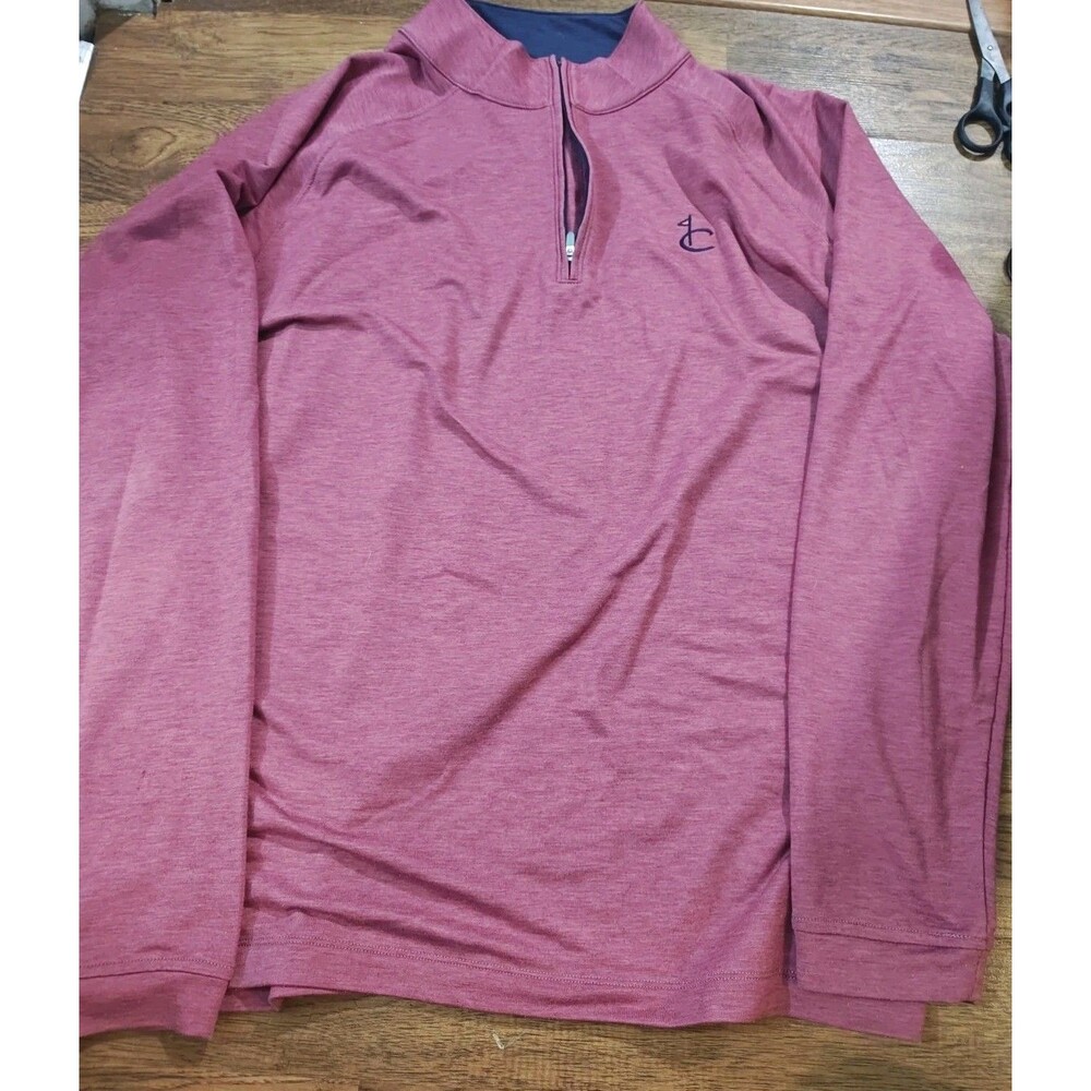 Peter Millar Men's XL Crown Sport Drirelease Natural Touch Quarter Zip Pullover